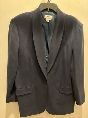 Unbranded Women’s Navy Shawl Collar Blazer
